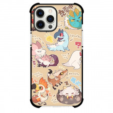 Monster Hunter Phone Case For iPhone Samsung Galaxy Pixel OnePlus Vivo Xiaomi Asus Sony Motorola Nokia - Monsters Chibi Cartoon Art