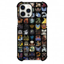 Monster Hunter Phone Case For iPhone Samsung Galaxy Pixel OnePlus Vivo Xiaomi Asus Sony Motorola Nokia - Monsters Square Design