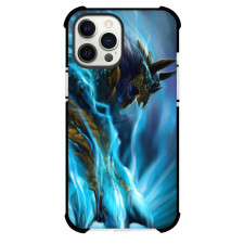 Monster Hunter Zinogre Phone Case For iPhone Samsung Galaxy Pixel OnePlus Vivo Xiaomi Asus Sony Motorola Nokia - Zinogre Roaring Blue Flames 3D Illustration