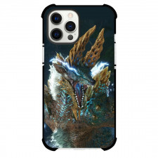 Monster Hunter Zinogre Phone Case For iPhone Samsung Galaxy Pixel OnePlus Vivo Xiaomi Asus Sony Motorola Nokia - Zinogre Screaming Blue Flame Eyes