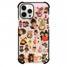 Monchhichi Phone Case For iPhone Samsung Galaxy Pixel OnePlus Vivo Xiaomi Asus Sony Motorola Nokia - Monchhichi Cute Chibi Dolls in One Frame Art