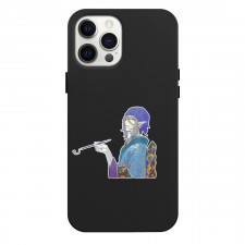Mononoke The Movie Medicine Seller Phone Case For iPhone Samsung Galaxy Pixel OnePlus Vivo Xiaomi Asus Sony Motorola Nokia - Medicine Seller Smoking Fierce Portrait Sticker