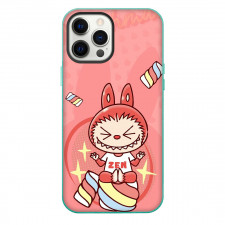 The Monsters Labubu Phone Case For iPhone Samsung Galaxy Pixel OnePlus Vivo Xiaomi Asus Sony Motorola Nokia - The Monsters Labubu Marshmallow Cartoon Art On Pink Background