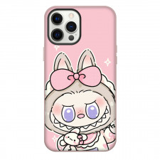 The Monsters Labubu Case For iPhone Samsung Galaxy Pixel OnePlus Vivo Xiaomi Asus Sony Motorola Nokia - The Monsters Labubu Pink Ribbon Portrait