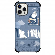 Moominvalley Phone Case For iPhone Samsung Galaxy Pixel OnePlus Vivo Xiaomi Asus Sony Motorola Nokia - Characters Comic Art Blue Background