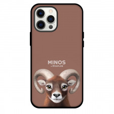 The Mouflon Phone Case For iPhone Samsung Galaxy Pixel OnePlus Vivo Xiaomi Asus Sony Motorola Nokia - Minos The Mouflon Portrait On Brown Background