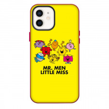 Mr Men Little Miss Phone Case For iPhone Samsung Galaxy Pixel OnePlus Vivo Xiaomi Asus Sony Motorola Nokia - Mr Men Little Miss Characters Art On Yellow Background