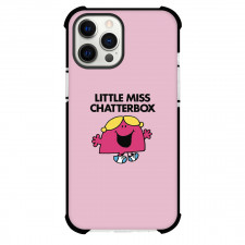 Mr Men Little Miss Chatterbox Phone Case For iPhone Samsung Galaxy Pixel OnePlus Vivo Xiaomi Asus Sony Motorola Nokia - Mr Men Little Miss Chatterbox Illustration Art On Pink Background