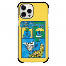 Mr Men Little Miss Mr. Grumpy Phone Case For iPhone Samsung Galaxy Pixel OnePlus Vivo Xiaomi Asus Sony Motorola Nokia - Mr. Grumpy Blue Illustration Art On Yellow Background