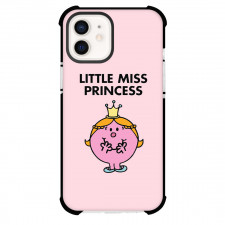 Mr Men Little Miss Princess Phone Case For iPhone Samsung Galaxy Pixel OnePlus Vivo Xiaomi Asus Sony Motorola Nokia - Mr Men Little Miss Princess Illustration Art On Pink Background
