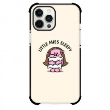 Mr Men Little Miss Sleepy Phone Case For iPhone Samsung Galaxy Pixel OnePlus Vivo Xiaomi Asus Sony Motorola Nokia - Mr Men Little Miss Sleepy Illustration Art On Beige Background