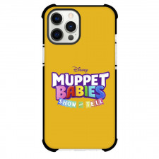 Muppet Babies Phone Case For iPhone And Samsung Galaxy - Muppet Babies Show And Tell Logo On Orange Background
