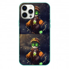 Murder Drones Thad Phone Case For iPhone Samsung Galaxy Pixel OnePlus Vivo Xiaomi Asus Sony Motorola Nokia - Thad With Green Eyes Standing Poster