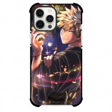 My Hero Academia Bakugou Katsuki Case For iPhone Samsung Galaxy Pixel OnePlus Vivo Xiaomi Asus Sony Motorola Nokia - Bakugou Side Portrait Fireworks Background