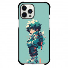 My Hero Academia Izuku Midoriya Case For iPhone Samsung Galaxy Pixel OnePlus Vivo Xiaomi Asus Sony Motorola Nokia - Izuku Hands Tucked in Jacket's Pocket Chibi Art