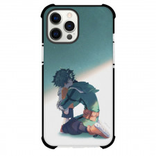 My Hero Academia Izuku Midoriya Case For iPhone Samsung Galaxy Pixel OnePlus Vivo Xiaomi Asus Sony Motorola Nokia - Izuku Hugging a Child Minimalist Art