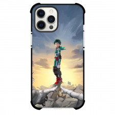 My Hero Academia Izuku Midoriya Case For iPhone Samsung Galaxy Pixel OnePlus Vivo Xiaomi Asus Sony Motorola Nokia - Pointing at Izuku Sky Background