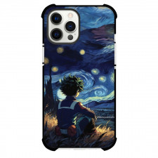 My Hero Academia Izuku Midoriya Case For iPhone Samsung Galaxy Pixel OnePlus Vivo Xiaomi Asus Sony Motorola Nokia - Van Gogh Background Illustration Art