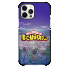 My Hero Academia Case For iPhone Samsung Galaxy Pixel OnePlus Vivo Xiaomi Asus Sony Motorola Nokia - Title Art Students Staring at City