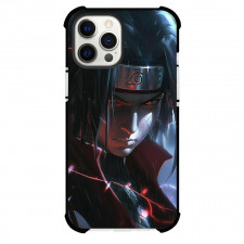 Naruto Phone Itachi Case For iPhone And Samsung Galaxy Devices - Itachi Portrait Lightning Background