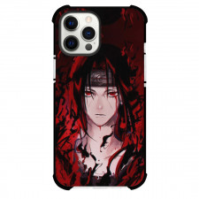 Naruto Phone Itachi Case For iPhone And Samsung Galaxy Devices - Itachi Portrait Red Background