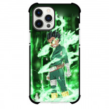 Naruto Rock Lee Phone Case For iPhone And Samsung Galaxy Devices - Rock Lee Side Portrait Green Background