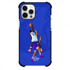 NBA Anthony Edwards Phone Case For iPhone Samsung Galaxy Pixel OnePlus Vivo Xiaomi Asus Sony Motorola Nokia - Anthony Edwards Minnesota Timberwolves Dunking Illustration Art On Purple Background