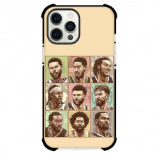 NBA Phone Case For iPhone Samsung Galaxy Pixel OnePlus Vivo Xiaomi Asus Sony Motorola Nokia - All Time Players Goofy Collage Illustration