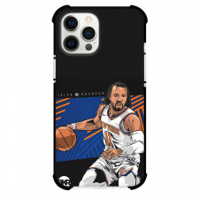NBA Jalen Brunson Phone Case For iPhone Samsung Galaxy Pixel OnePlus Vivo Xiaomi Asus Sony Motorola Nokia - Jalen Brunson Dribble Portrait Illustration Poster