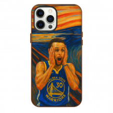 NBA Stephen Curry Phone Case For iPhone Samsung Galaxy Pixel OnePlus Vivo Xiaomi Asus Sony Motorola Nokia - Stephen Curry The Scream Paint Potrait
