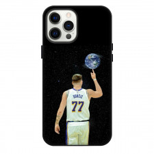 NBA Luka Doncic Phone Case For iPhone Samsung Galaxy Pixel OnePlus Vivo Xiaomi Asus Sony Motorola Nokia - Luka Doncic Earth Spin Back Portrait