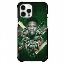 NBA Giannis Antetokounmpo Phone Case For iPhone Samsung Galaxy Pixel OnePlus Vivo Xiaomi Asus Sony Motorola Nokia - Giannis Antetokounmpo Portrait Green Team Poster