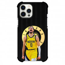 NBA Tyrese Haliburton Phone Case For iPhone Samsung Galaxy Pixel OnePlus Vivo Xiaomi Asus Sony Motorola Nokia - Tyrese Haliburton Indiana Pacers Shouting On Black Background