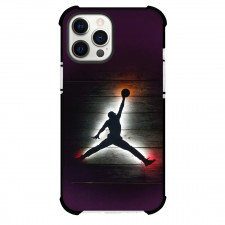 NBA Michael Jordan Phone Case For iPhone Samsung Galaxy Pixel OnePlus Vivo Xiaomi Asus Sony Motorola Nokia - Michael Jordan Jumping Silhouette Poster
