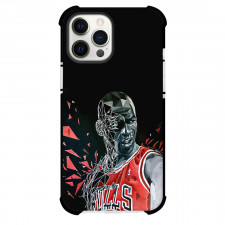 NBA Michael Jordan Phone Case For iPhone Samsung Galaxy Pixel OnePlus Vivo Xiaomi Asus Sony Motorola Nokia - Michael Jordan Chicago Bulls 23 Portrait Broken Face Art