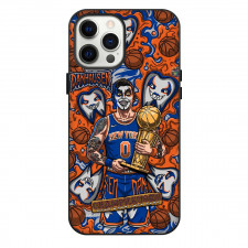 NBA New York Knicks Champions Phone Case For iPhone Samsung Galaxy Pixel OnePlus Vivo Xiaomi Asus Sony Motorola Nokia - New York Knicks NBA Danhausen Championship Collage Illustration Art Poster