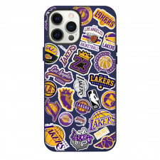 NBA Los Angeles Lakers Phone Case For iPhone Samsung Galaxy Pixel OnePlus Vivo Xiaomi Asus Sony Motorola Nokia - Los Angeles Lakers Mania College Logo
