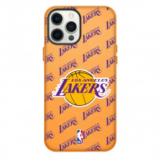 NBA Los Angeles Lakers Phone Case For iPhone Samsung Galaxy Pixel OnePlus Vivo Xiaomi Asus Sony Motorola Nokia - Los Angeles Lakers Medley Monogram Wordmark