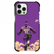 NBA Lebron James Phone Case For iPhone Samsung Galaxy Pixel OnePlus Vivo Xiaomi Asus Sony Motorola Nokia - Lebron James Nike Portrait In Violet Poster