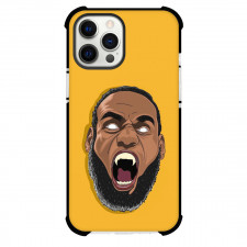 NBA Lebron James Phone Case For iPhone Samsung Galaxy Pixel OnePlus Vivo Xiaomi Asus Sony Motorola Nokia - Lebron James Shout Teeth Portrait Illustration