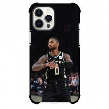 NBA Damian Lillard Phone Case For iPhone Samsung Galaxy Pixel OnePlus Vivo Xiaomi Asus Sony Motorola Nokia - Damian Lillard Milwaukee Bucks Showing Times Up Candid Poster