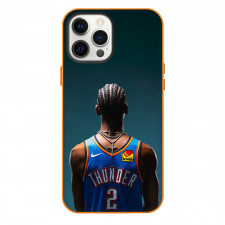 NBA Shai Gilgeous-Alexander Phone Case For iPhone Samsung Galaxy Pixel OnePlus Vivo Xiaomi Asus Sony Motorola Nokia - Shai Gilgeous-Alexander 2 Okc Standing Back Poster