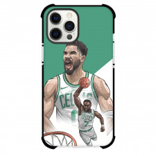 NBA Phone Case For iPhone Samsung Galaxy Pixel OnePlus Vivo Xiaomi Asus Sony Motorola Nokia - Jayson Tatum And Jaylen Brown Shout Dunk Cartoon Art