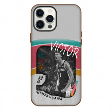 NBA Victor Wembanyama Phone Case For iPhone Samsung Galaxy Pixel OnePlus Vivo Xiaomi Asus Sony Motorola Nokia - Victor Wembanyama Shouting Grayscale Portrait Team Poster