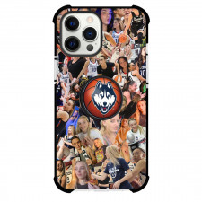 Uconn Huskies Womens Basketball Team Phone Case For iPhone Samsung Galaxy Pixel OnePlus Vivo Xiaomi Asus Sony Motorola Nokia - Uconn Huskies Logo On Collage Background