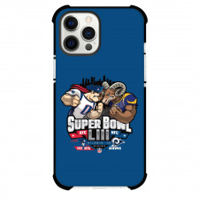 NFL Phone Case For iPhone Samsung Galaxy Pixel OnePlus Vivo Xiaomi Asus Sony Motorola Nokia - NFL Super Bowl Sunday Day Poster Cartoon Art On Blue Background