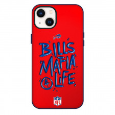 NFL Buffalo Bills Phone Case For iPhone Samsung Galaxy Pixel OnePlus Vivo Xiaomi Asus Sony Motorola Nokia - Buffalo Bills Mafia 4 Life 3D Art On Red Background