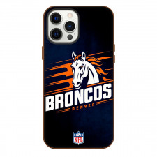 NFL Denver Broncos Phone Case For iPhone Samsung Galaxy Pixel OnePlus Vivo Xiaomi Asus Sony Motorola Nokia - Denver Broncos Horse Icon On Dark Blue Background