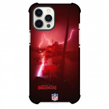 NFL Tampa Bay Buccaneers Phone Case For iPhone Samsung Galaxy Pixel OnePlus Vivo Xiaomi Asus Sony Motorola Nokia - Tampa Bay Buccaneers Raise The Flags Thunder Background Poster