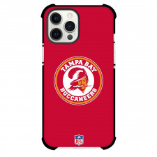 NFL Tampa Bay Buccaneers Phone Case For iPhone Samsung Galaxy Pixel OnePlus Vivo Xiaomi Asus Sony Motorola Nokia - Tampa Bay Buccaneers Round Logo On Red Background